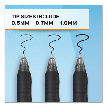 Paper Mate® Profile Gel Pen, Retractable, Bold 1 Mm, Black Ink, Translucent Black Barrel, Dozen freeshipping - TVN Wholesale